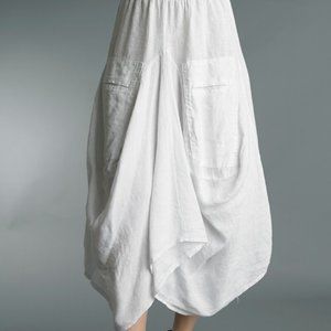 tempo paris linen skirt cream small